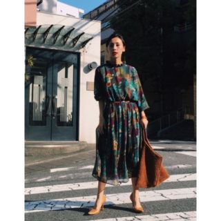 アメリヴィンテージ(Ameri VINTAGE)のamerivintage BOTANICAL PRINT DRESS(ひざ丈ワンピース)