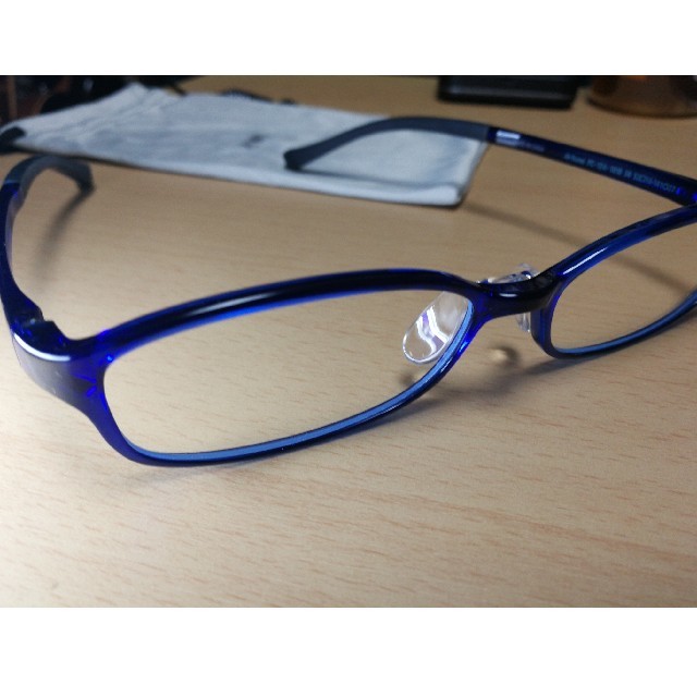 JINS(ジンズ)のJINS ブルーライトカットメガネ　PC-12A-101B 色番58ブルー メンズのファッション小物(サングラス/メガネ)の商品写真