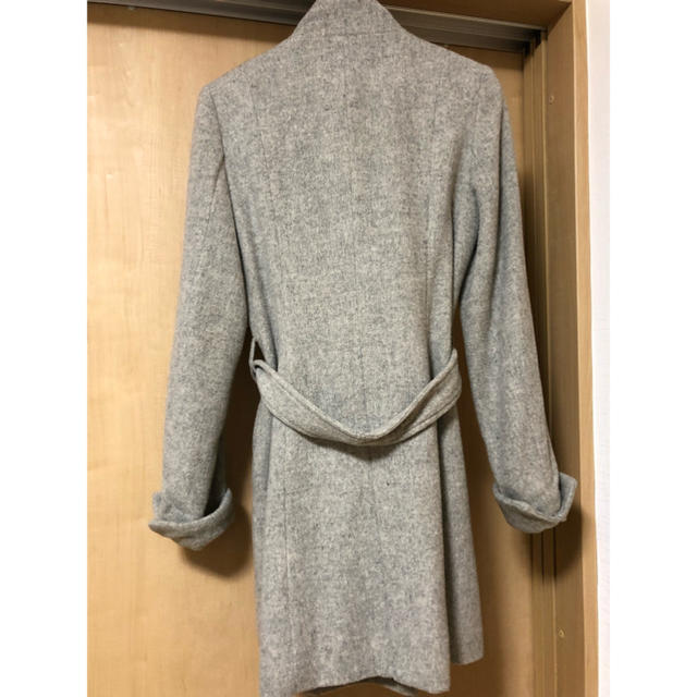 新品 ロングコート グレー レディースのジャケット/アウター(ロングコート)の商品写真