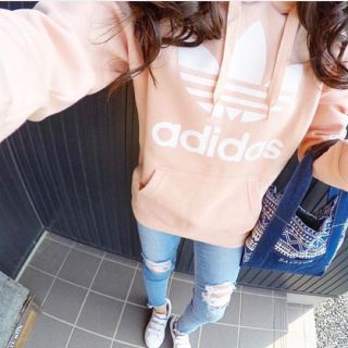 アディダス(adidas)のアディダスパーカー ピンク(パーカー)