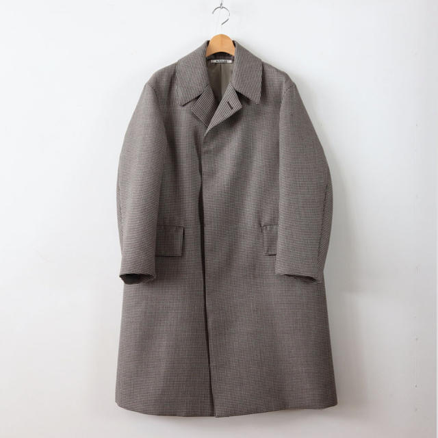 SUNSEA(サンシー)のauralee hound's-tooth check coat メンズのジャケット/アウター(ステンカラーコート)の商品写真