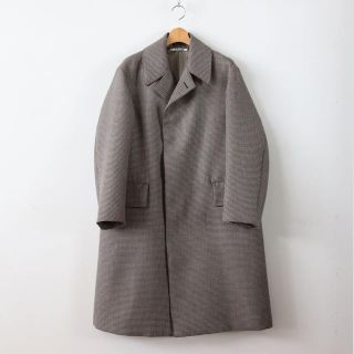 サンシー(SUNSEA)のauralee hound's-tooth check coat(ステンカラーコート)