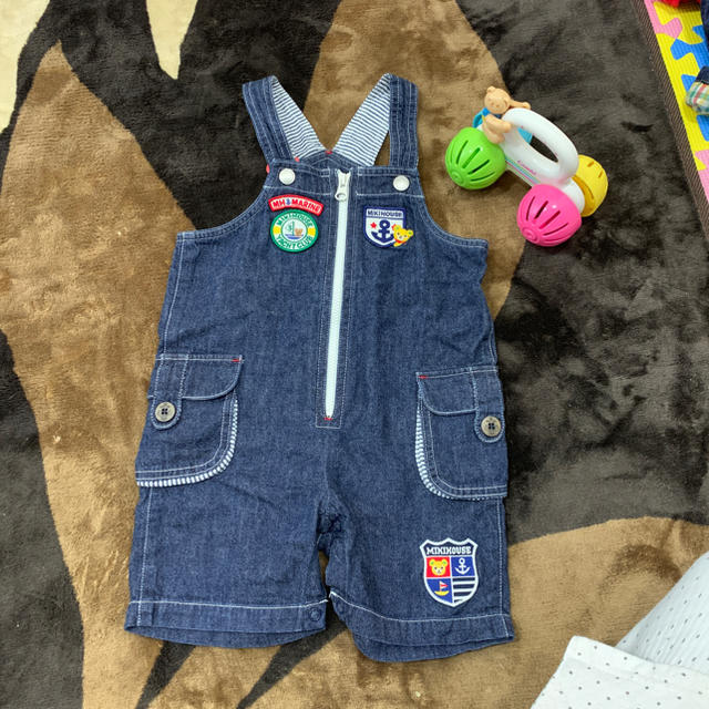 mikihouse(ミキハウス)のミキハウス カバーオール  90 キッズ/ベビー/マタニティのキッズ服男の子用(90cm~)(その他)の商品写真