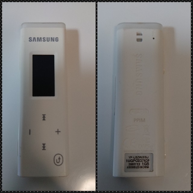 SAMSUNG(サムスン)のサムスン デジタル オーディオ ミュージック 音楽 プレーヤー USB 1GB スマホ/家電/カメラのオーディオ機器(ポータブルプレーヤー)の商品写真