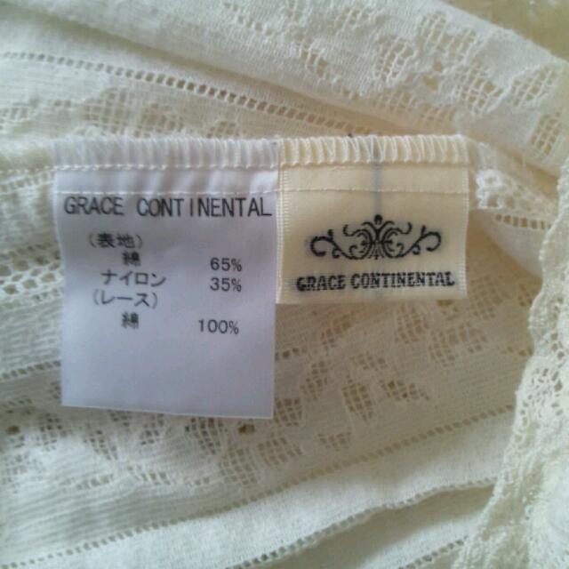 GRACE CONTINENTAL(グレースコンチネンタル)の値下げ♪☆可愛いレーストップス☆ レディースのトップス(シャツ/ブラウス(半袖/袖なし))の商品写真