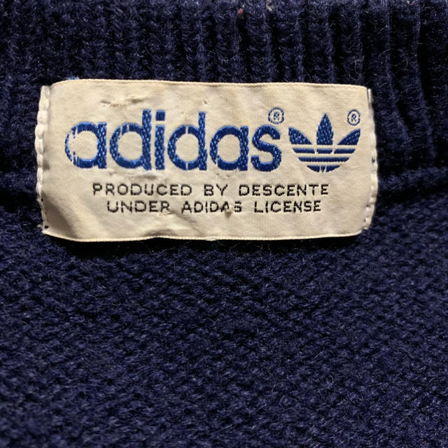 adidas(アディダス)の★80s★古着★ビンテージ★アディダス ニットセーター★XL(O)サイズ メンズのトップス(ニット/セーター)の商品写真