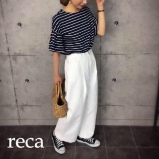 アーバンリサーチ(URBAN RESEARCH)のいずぴか様専用 reca 美シルエットワイドパンツ Mサイズ(カジュアルパンツ)