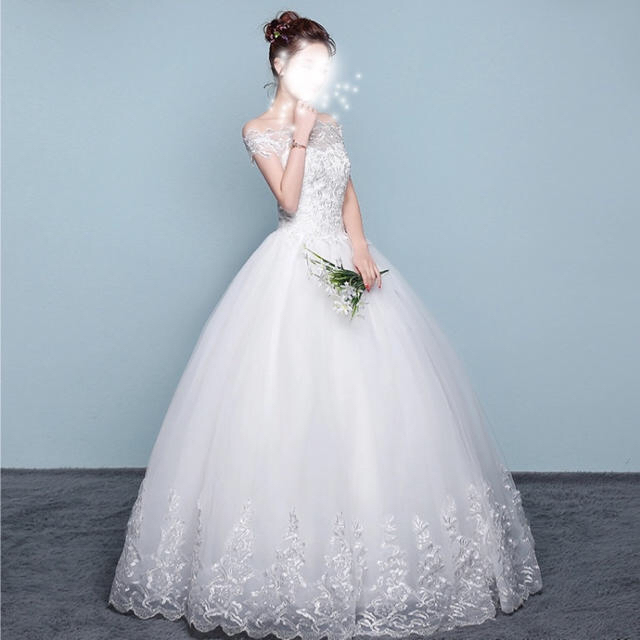 ウェディングドレス#花嫁#新品未使用USサイズ12#大きいサイズ