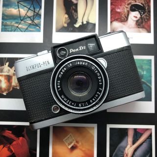 オリンパス(OLYMPUS)の【極美品】OLYMPUS  PEN D2  フィルムカメラ 【完動品】(フィルムカメラ)