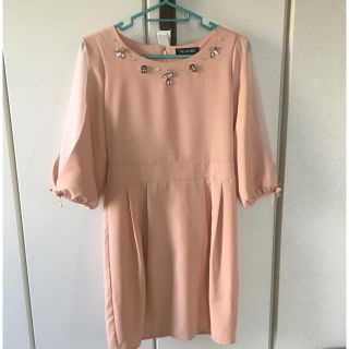 レディメイド(LADY MADE)のhana様専用袖シフォンワンピース(ひざ丈ワンピース)