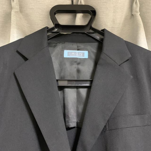 レディーススーツ ジャケット 黒 レディースのフォーマル/ドレス(スーツ)の商品写真