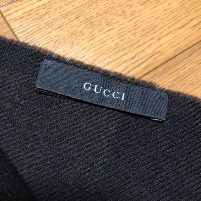 Gucci(グッチ)のGUCCIマフラー ダークブラウン 美品 メンズのファッション小物(マフラー)の商品写真