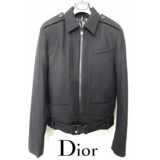 ディオールオム(DIOR HOMME)のDior homme 07AW ウールジャケット 46 黒 エディスリマン(ミリタリージャケット)