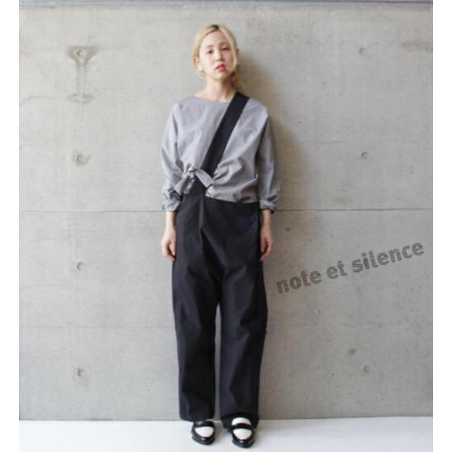 note et silence - ノートエシロンス 斜め吊りパンツ✳︎完売品✳︎ 美