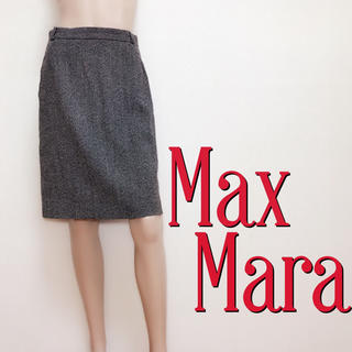マックスマーラ(Max Mara)の大人の♪マックスマーラ お上品ウール ツイードスカート♡エンフォルド バーバリー(ひざ丈スカート)