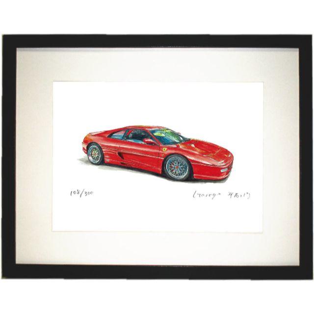 GC-1019 Ferrari F355限定版画直筆サイン額装●作家平右ヱ門