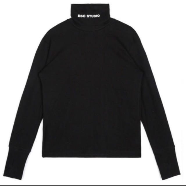 RAF SIMONS(ラフシモンズ)のESC STUDIO OY nevercommon タートルネック ブラック メンズのトップス(Tシャツ/カットソー(七分/長袖))の商品写真