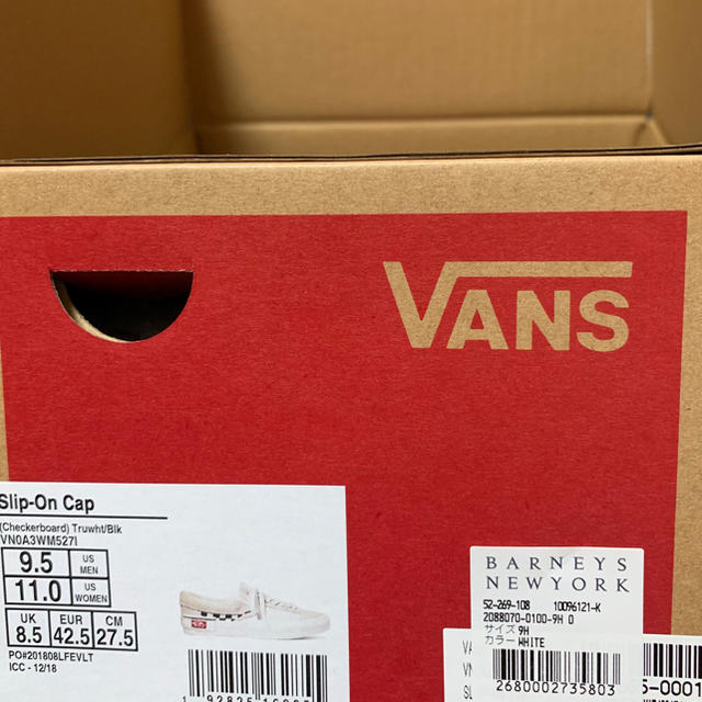 ☆新品未使用☆vans SLIP-ON CAP バンズ スリッポン 27.5cm 3