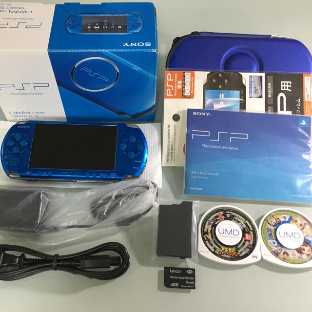 高い素材 Portable PlayStation - PSP-3000バイブラントブルー 新品同様 携帯用ゲーム機本体