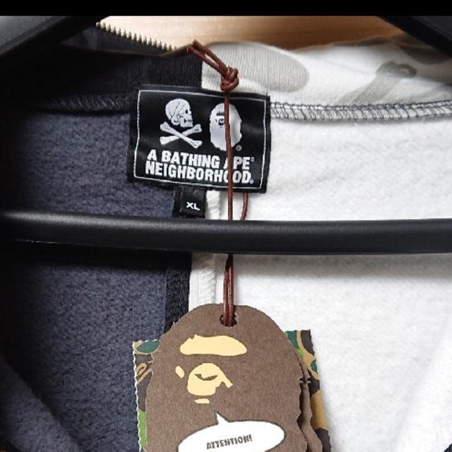 A BATHING APE(アベイシングエイプ)のBAPE NBHD CAMO SHARK エイプ APE ネイバーフッド メンズのトップス(パーカー)の商品写真