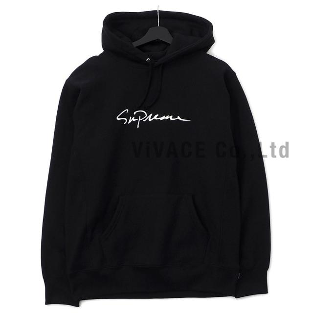 Classic Script Hooded Sweatshirt 黒M - パーカー