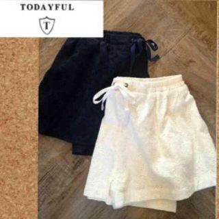 トゥデイフル(TODAYFUL)のtodayful レースショートパンツ(ショートパンツ)