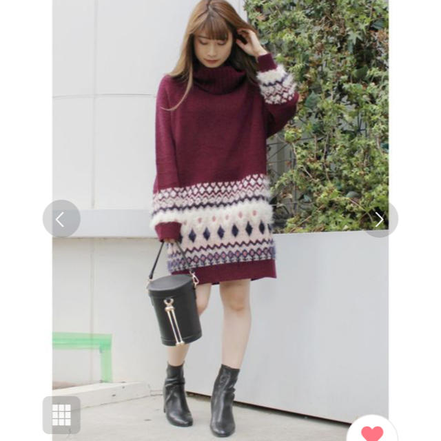 MERCURYDUO - 新品♡ノルディックオフショルニットワンピース