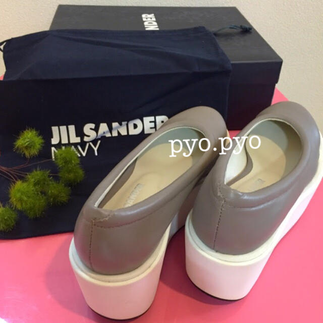 Jil Sander(ジルサンダー)のJIL SANDER NAVY ☆ウェッジソールシューズ レディースの靴/シューズ(ローファー/革靴)の商品写真