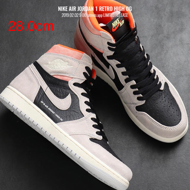 ハイパークリムゾンAIR JORDAN1 OG / NEUTRAL GRAY / 28.0cm