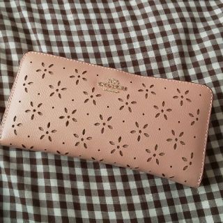 コーチ(COACH)のコロ様専用、COACH、長財布、美品 ピンクベージュ(財布)