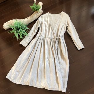 ネストローブ(nest Robe)のnest Robe ネストローブ リネン カシュクール ワンピース(ロングワンピース/マキシワンピース)