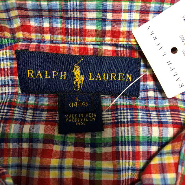 Ralph Lauren(ラルフローレン)の★ラルフローレン★　半袖チェックシャツ【新品未使用】最終SALE‼ キッズ/ベビー/マタニティのキッズ服男の子用(90cm~)(ブラウス)の商品写真