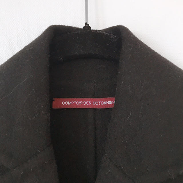 Comptoir des cotonniers(コントワーデコトニエ)のコトニエ♡黒コート レディースのジャケット/アウター(チェスターコート)の商品写真