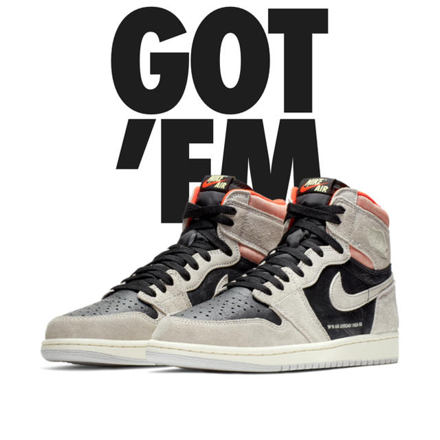 nike air Jordan 1 natural greyスニーカー