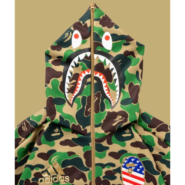 A BATHING APE(アベイシングエイプ)のadidas a bathing ape shark hoodie bape メンズのトップス(パーカー)の商品写真