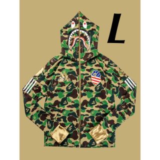 アベイシングエイプ(A BATHING APE)のadidas a bathing ape shark hoodie bape(パーカー)