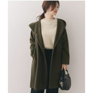 アーバンリサーチドアーズ(URBAN RESEARCH DOORS)の【hiromama様専用】ウールルーズフードコート  KHAKI(ロングコート)