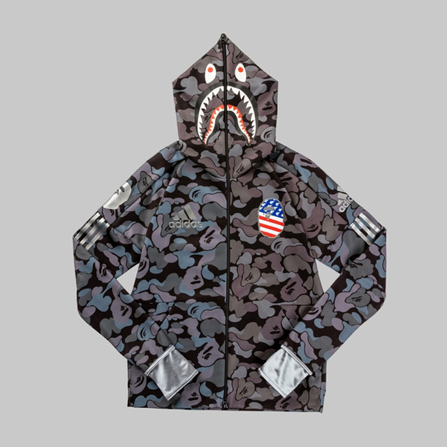 BAPE x ADIDAS SHARK HOODIE Lパーカー