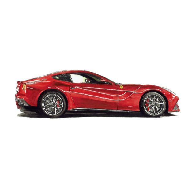 GC-1022FerrariF12/F355限定版画直筆サイン額装●作家平右ヱ門 2