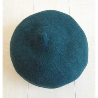 カシラ(CA4LA)のベレー帽 帽子 ハット グリーン HAT 新品 未使用 美品(ハンチング/ベレー帽)