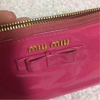 miumiu - ミュウミュウ 保証書あり!ピンク 長財布の通販 by rin0910's