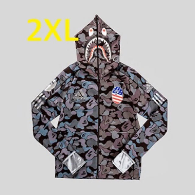 A BATHING APE × ADIDAS SHARK HOODIE