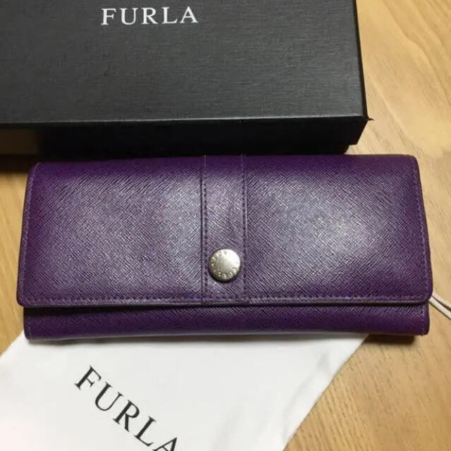 Furla フルラ 長財布 パープル 本物の通販 By Sara S Shop フルラならラクマ