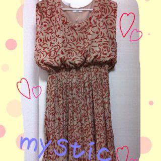 ミスティック(mystic)のmystic◆シースター柄ワンピース(ひざ丈ワンピース)