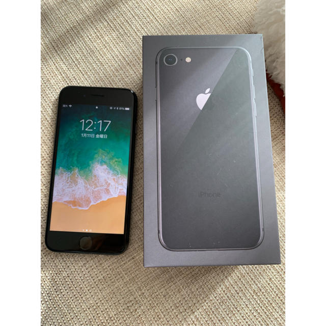 スマートフォン/携帯電話最終値下 iPhone8 64GB au