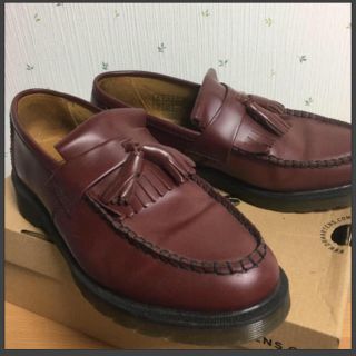 ドクターマーチン(Dr.Martens)のDr.martens UK8 ローファー cherry red ADRIAN(ブーツ)