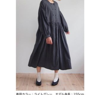 ネストローブ(nest Robe)の□きよぽん様専用□オオカミとフクロウ オオカミとハリネズミのエクリュワンピース (ロングワンピース/マキシワンピース)