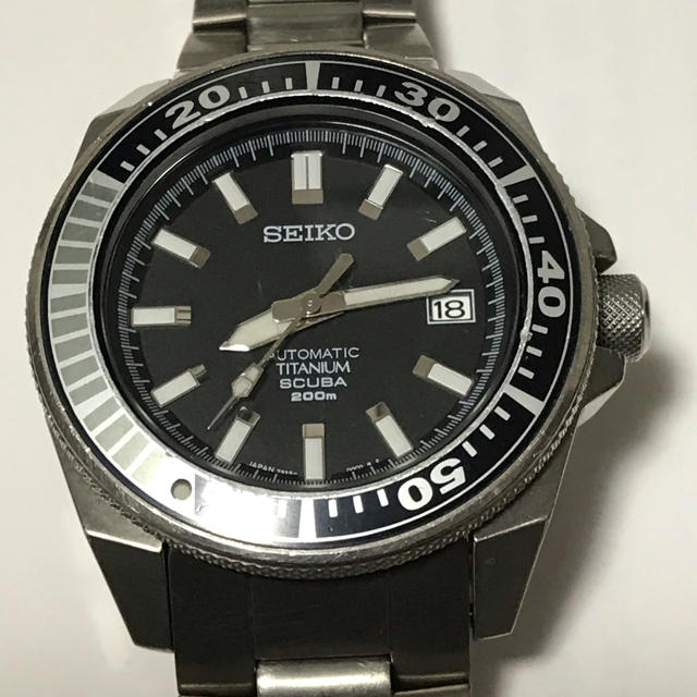 新着商品 SEIKO 売約済み! 初代ブラックサムライ SBDA001(7S25-00D0