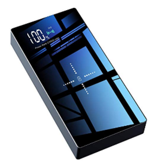 【高品質】モバイルバッテリー Qi 20000mAh 大容量 iphone (バッテリー/充電器)