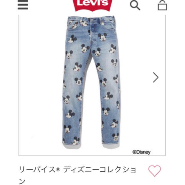 Levi's(リーバイス)のリーバイス×ディズニー☆デニム501Mickey  レディースのパンツ(デニム/ジーンズ)の商品写真